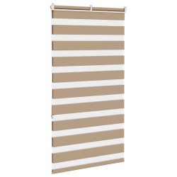 Store zèbre marron sable largeur du tissu 80,9 cm polyester 