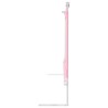 Barrière de sécurité de lit d'enfant Rose 160x25 cm Tissu 