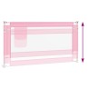 Barrière de sécurité de lit d'enfant Rose 160x25 cm Tissu 