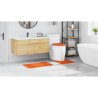 Set de 3 Tapis de Bain Orange en Polypropylène Antidérapants 