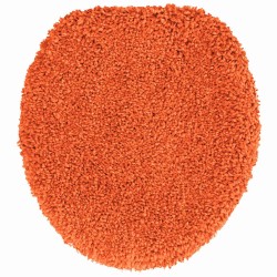 Set de 3 Tapis de Bain Orange en Polypropylène Antidérapants 