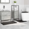 Set de 3 tapis de bain Gris foncé en Polypropylène Antidérapant 