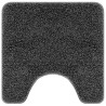Set de 3 tapis de bain Gris foncé en Polypropylène Antidérapant 