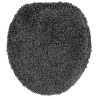 Set de 3 tapis de bain Gris foncé en Polypropylène Antidérapant 