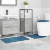 Ensemble de 3 tapis de bain Bleu Polypropylène Antidérapant 