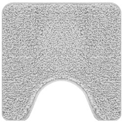 Ensemble de 3 Tapis de Bain Gris Polypropylène Antidérapant 