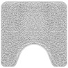 Ensemble de 3 Tapis de Bain Gris Polypropylène Antidérapant 