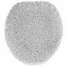 Ensemble de 3 Tapis de Bain Gris Polypropylène Antidérapant 