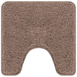 Ensemble de 3 tapis de bain Marron en polypropylène antidérapant 