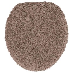 Ensemble de 3 tapis de bain Marron en polypropylène antidérapant 