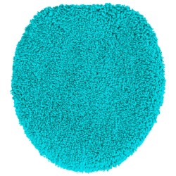 Ensemble de 3 tapis de bain Turquoise en polypropylène antidérapant 