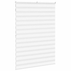 Store zèbre blanc 160x200 cm largeur du tissu 155,9cm polyester 