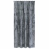 Rideaux en velours 2 pièces avec œillets gris argent 175x140 cm 