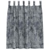Rideaux en velours 2 pcs avec œillets gris argenté 140x140 cm 