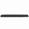 Coussin pour Banc Noir 180x40x8 cm en Tissu Oxford 