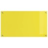 Crédence de Cuisine Jaune 90x50x0,6 cm en Verre Trempé 