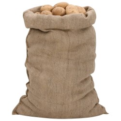 Sacs en jute 5 pcs 60x105 cm 100 % jute 340 g/m² 