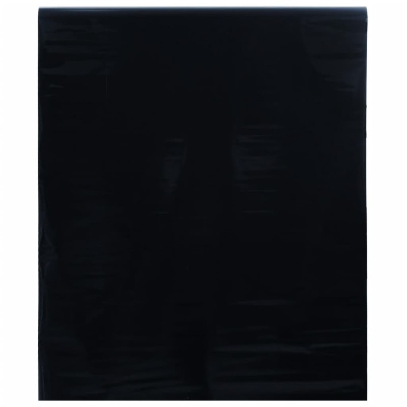 Film de fenêtre statique dépoli noir 45x2000 cm PVC 