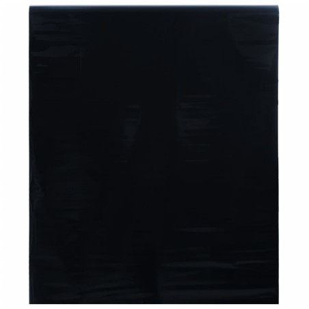Film de fenêtre statique dépoli noir 45x2000 cm PVC 