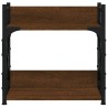 Support d'imprimante à 2 niveaux chêne marron 40x20x40 cm 