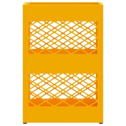 Support de parapluie jaune moutarde, 28x12x41 cm, en acier 