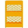 Support de parapluie jaune moutarde, 28x12x41 cm, en acier 