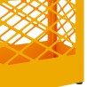 Support de parapluie jaune moutarde, 28x12x41 cm, en acier 