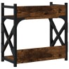 Support d'imprimante à 2 niveaux chêne fumé 40x20x40 cm 
