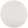 Tapis IZA poils courts style scandinave crème Ø 120 cm 