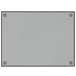 Tableau noir magnétique mural noir 80x60 cm verre trempé 