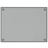 Tableau noir magnétique mural noir 80x60 cm verre trempé 