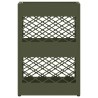 Support de parapluie vert olive , 28x12x41 cm, en acier 