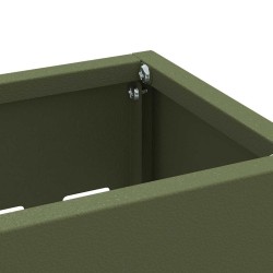 Support de parapluie vert olive , 28x12x41 cm, en acier 