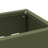 Support de parapluie vert olive , 28x12x41 cm, en acier 