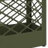 Support de parapluie vert olive , 28x12x41 cm, en acier 