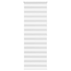Store zèbre blanc 70x200 cm largeur du tissu 65,9 cm polyester 