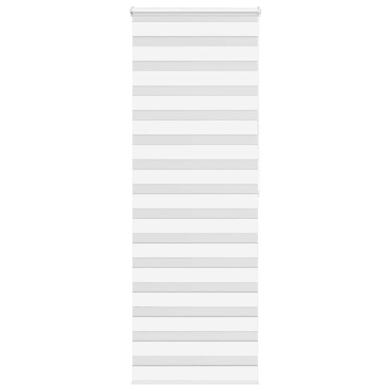 Store zèbre blanc 70x200 cm largeur du tissu 65,9 cm polyester 