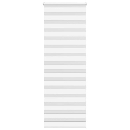 Store zèbre blanc 70x200 cm largeur du tissu 65,9 cm polyester 