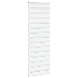 Store zèbre blanc 70x200 cm largeur du tissu 65,9 cm polyester 