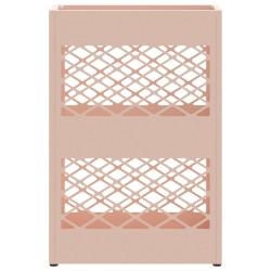 Support de parapluie rosa 28x12x41 cm en acier 