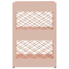 Support de parapluie rosa 28x12x41 cm en acier 