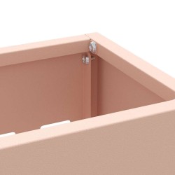 Support de parapluie rosa 28x12x41 cm en acier 