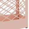 Support de parapluie rosa 28x12x41 cm en acier 