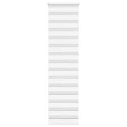 Store zèbre blanc 65x230 cm largeur du tissu 60,9 cm polyester 