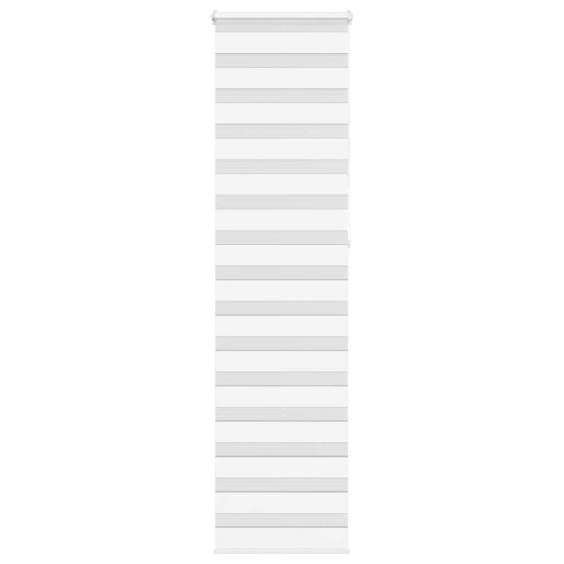 Store zèbre blanc 65x230 cm largeur du tissu 60,9 cm polyester 