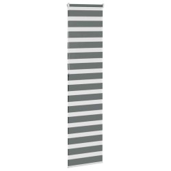 Store zèbre gris foncé largeur du tissu 60,9 cm polyester 