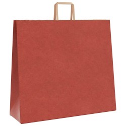 Sacs en papier 50 pcs avec poignées rouge 54x15x49 cm 