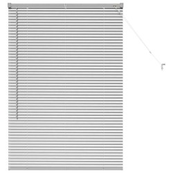 Store de Fenêtre avec des rideaux Argenté 80 x 130 cm Aluminium 