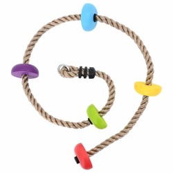 Corde d'escalade pour enfants avec plateformes de 200 cm 