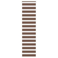 Store zèbre marron 65x230 cm largeur du tissu 60,9 cm polyester 